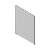 Placa Interior Trasera Metálica para Gabinete TXG-0149